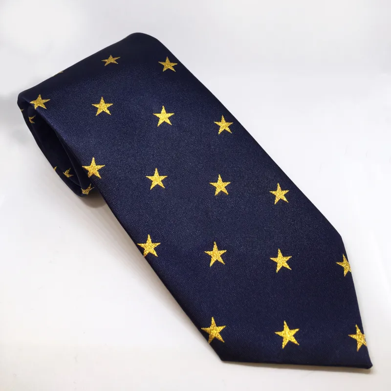 Equetech Junior Stars Show Tie Navy/Gold